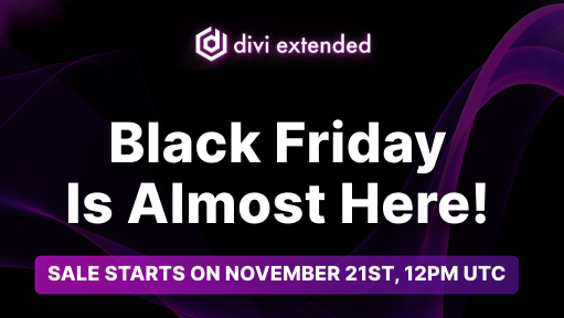 Divi Extended Black Friday Sale 2023