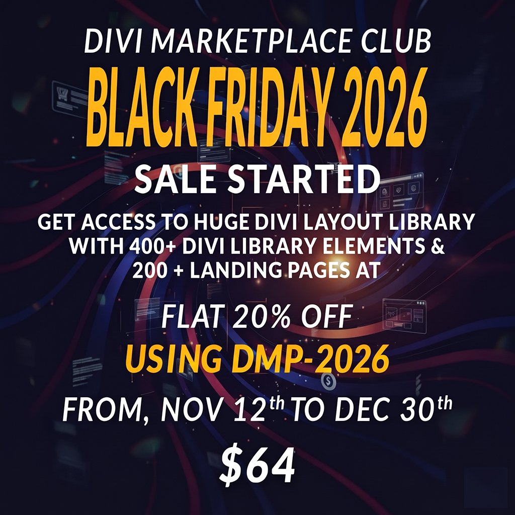 Divi Marketplace Club Membership